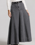 Braided Midi Denim - Grey