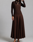 Tweed Jumper - Brown