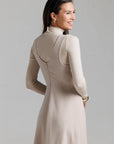 Double Breasted Jumper and Turtleneck - Tan