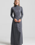 Double Breasted Jumper - Grey