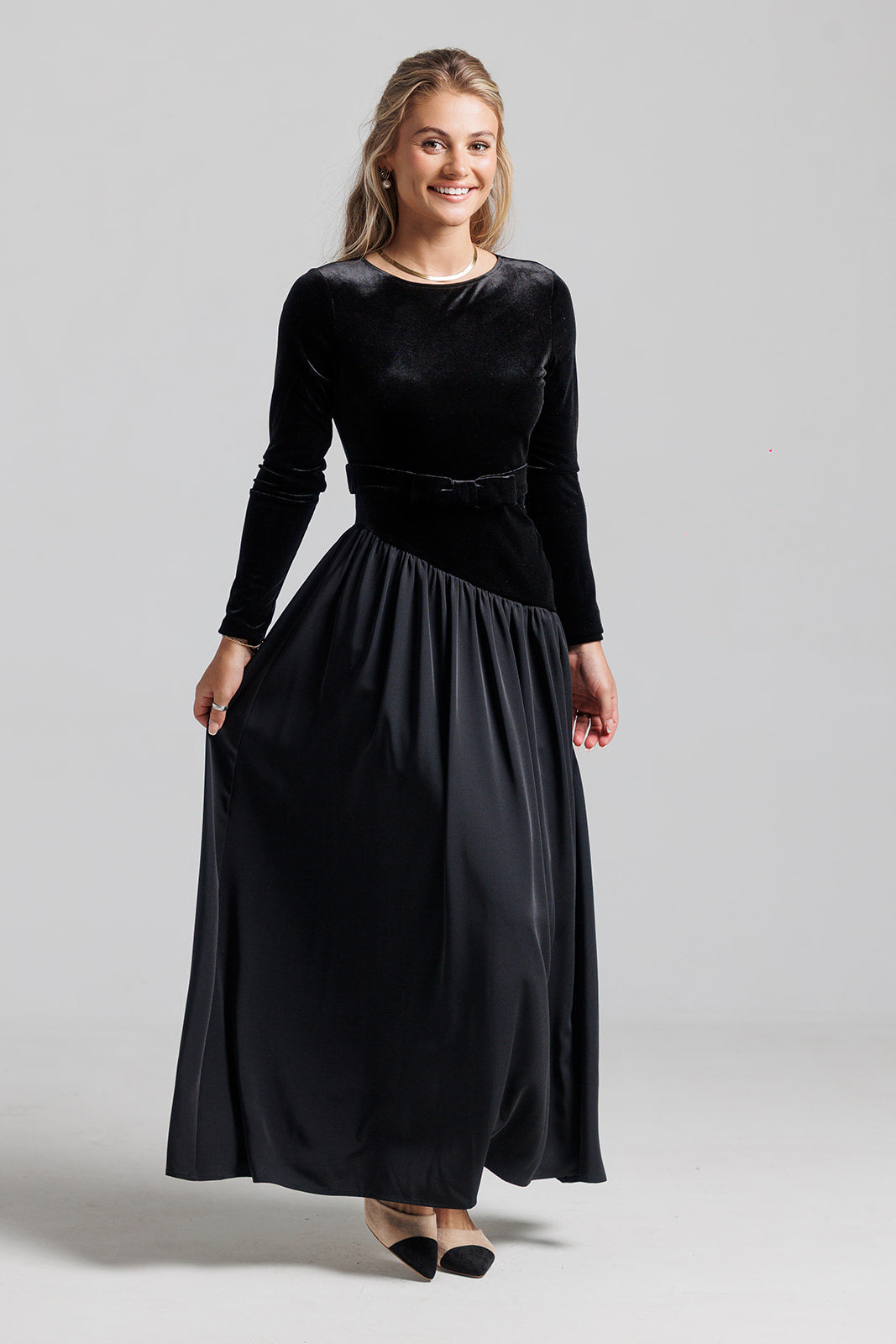 black velvet a line dress V Side Maxi Color:Baby Blue - Sky Blue Dioriviera Short Flared Dress Mini length Sizing blue modest cape dress