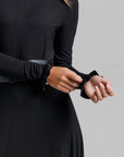 Shoulder Pad Dress - Black