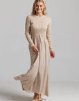 Cable Knit Pointelle - Tan