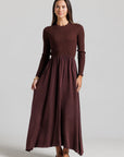 Cable Knit Pointelle - Maroon