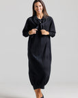 Sailor Sweater Dress - Black
