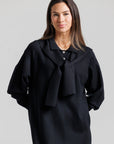 Sailor Sweater Dress - Black
