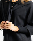 Sailor Sweater Dress - Black