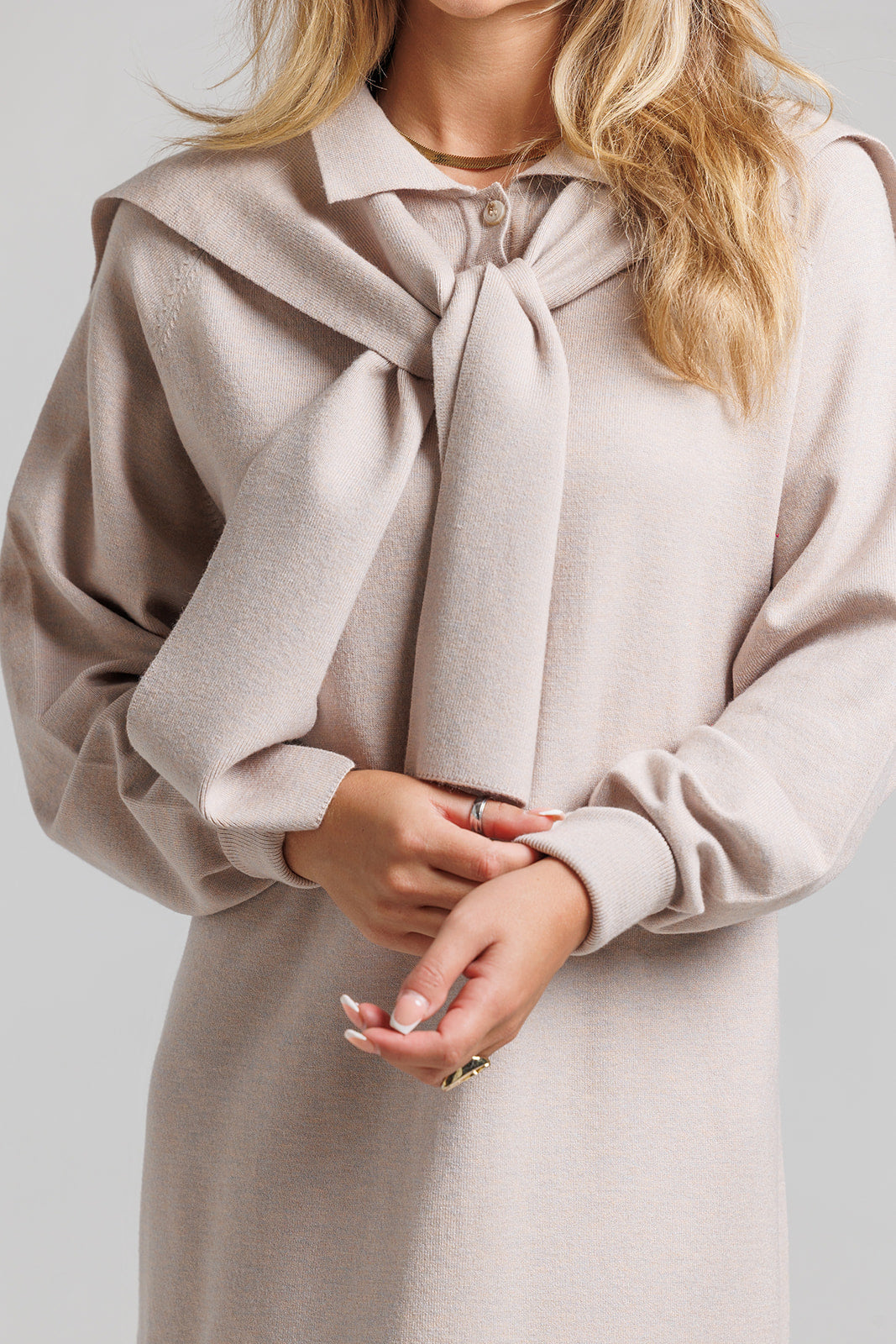 womens beige sweater dress Sailor Women's size:XS From sleek silhouettes to Abandon Cart Dusty Blue Illusion Neck