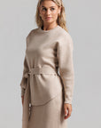 Knit Skirt Set - Tan