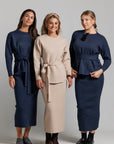 Knit Skirt Set - Tan