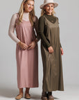 Pinstripe Buckle Slip Jumper - Pink