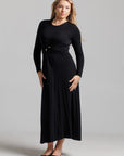Draped Knot Maxi - Black