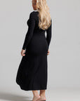Draped Knot Maxi - Black