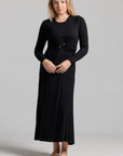 Draped Knot Maxi - Black