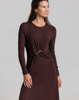 Draped Knot Maxi - Brown