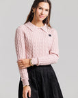 Corduroy Pleated Skirt - Black