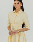 Double Buckle Maxi Pale Yellow