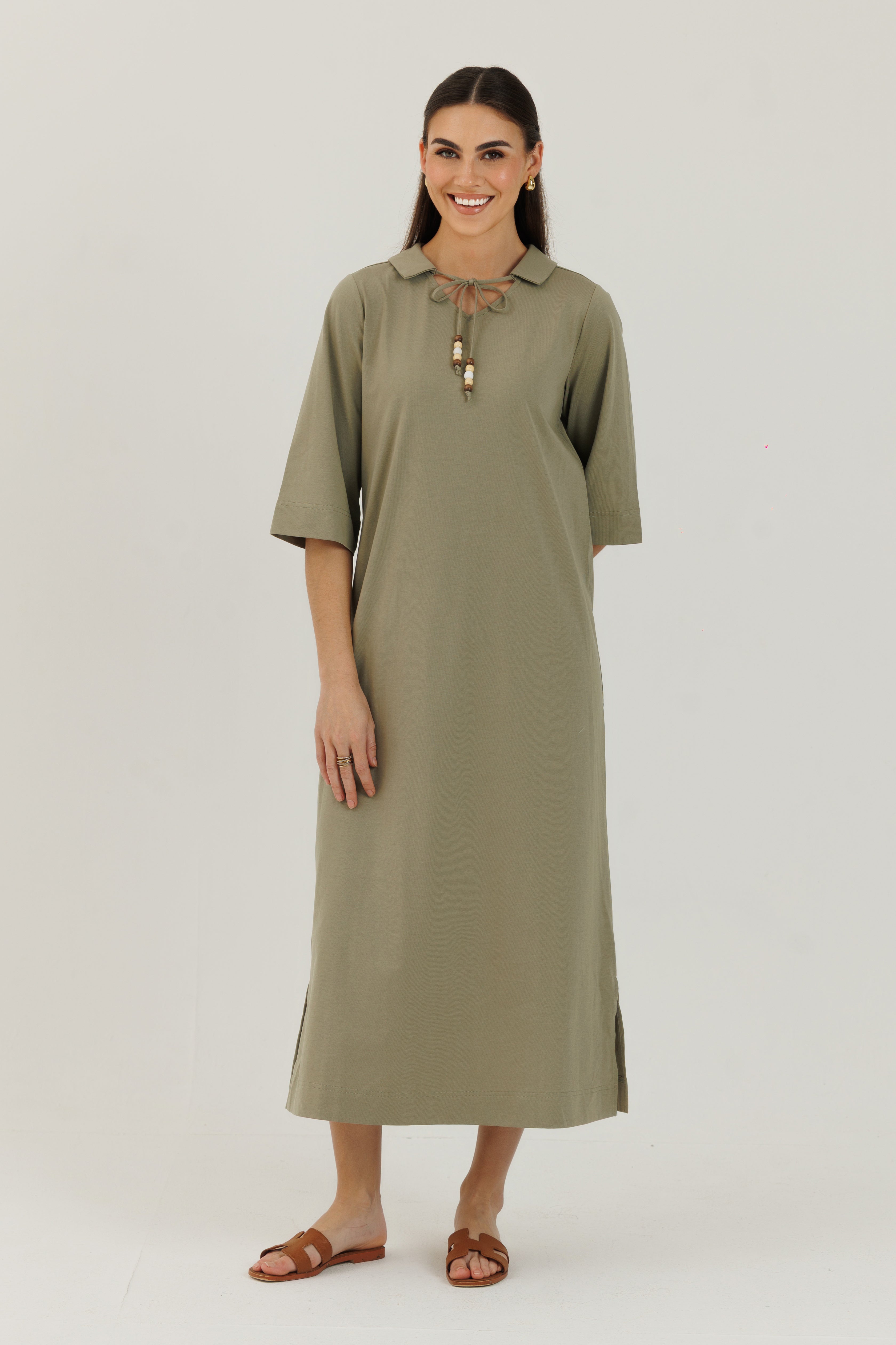 Cotton Charm Dress Sage Green S