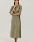 Cotton Charm Dress Sage Green