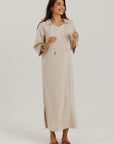 Cotton Charm Dress Tan