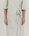 Cotton Stitch Dress Grey