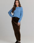 Collar Knit Sweater , Powder Blue