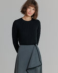 Herringbone Skirt Grey