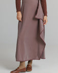 Herringbone Skirt Brown
