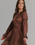 Polkadot Satin Smock dress