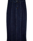 Blue Panel Denim Skirt