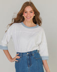 Colorblock Tee Blue