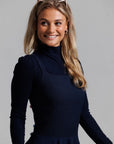 Tweed Jumper - Navy