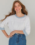 Colorblock Tee Blue