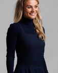 Tweed Jumper - Navy