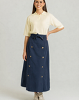 Knit Polo Box Sleeve Cream