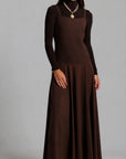Tweed Jumper and Turtleneck - Brown