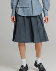 Pleated Skirt Grey