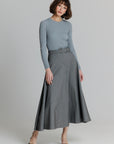 Fit and flare skirts gray