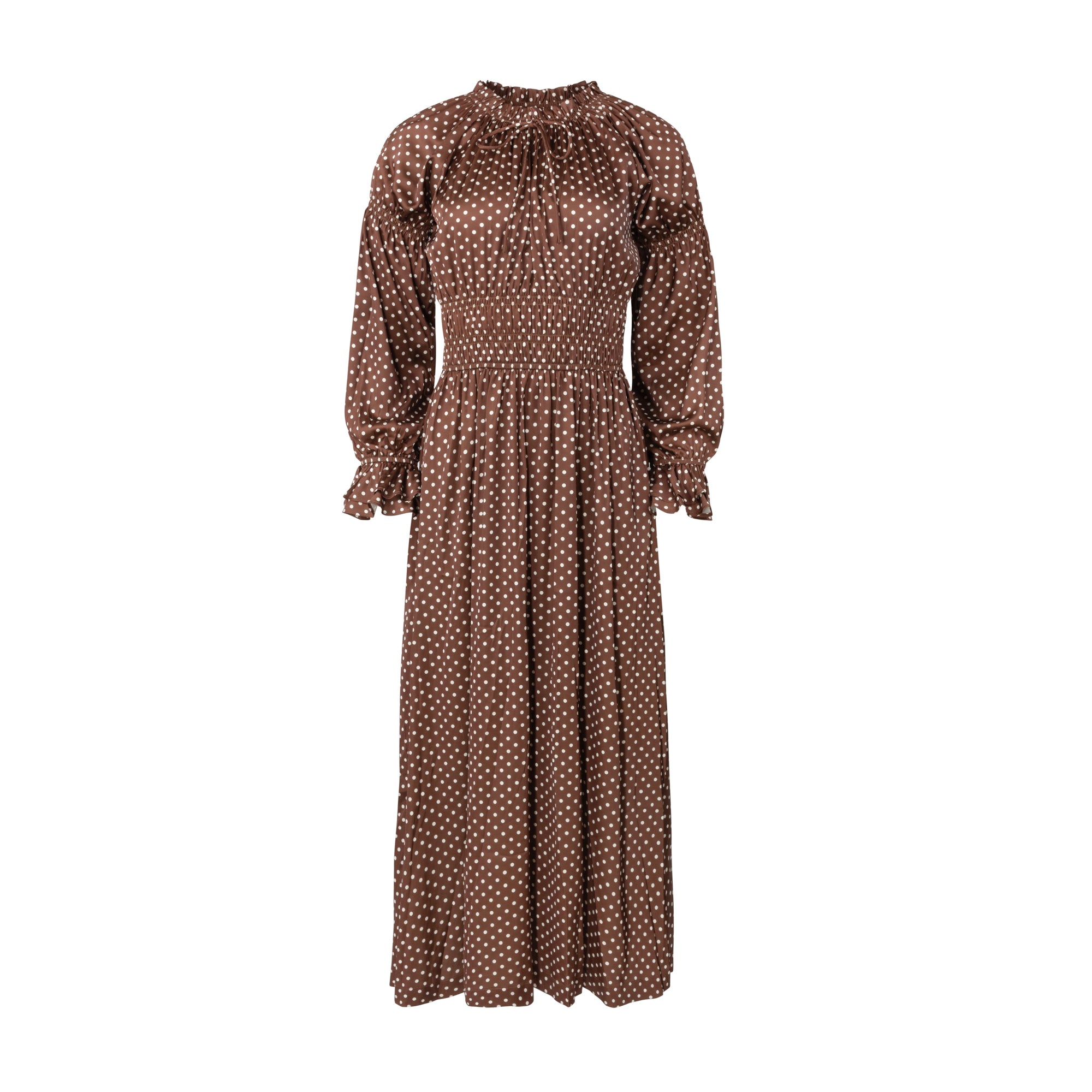 Polkadot Satin Smock dress