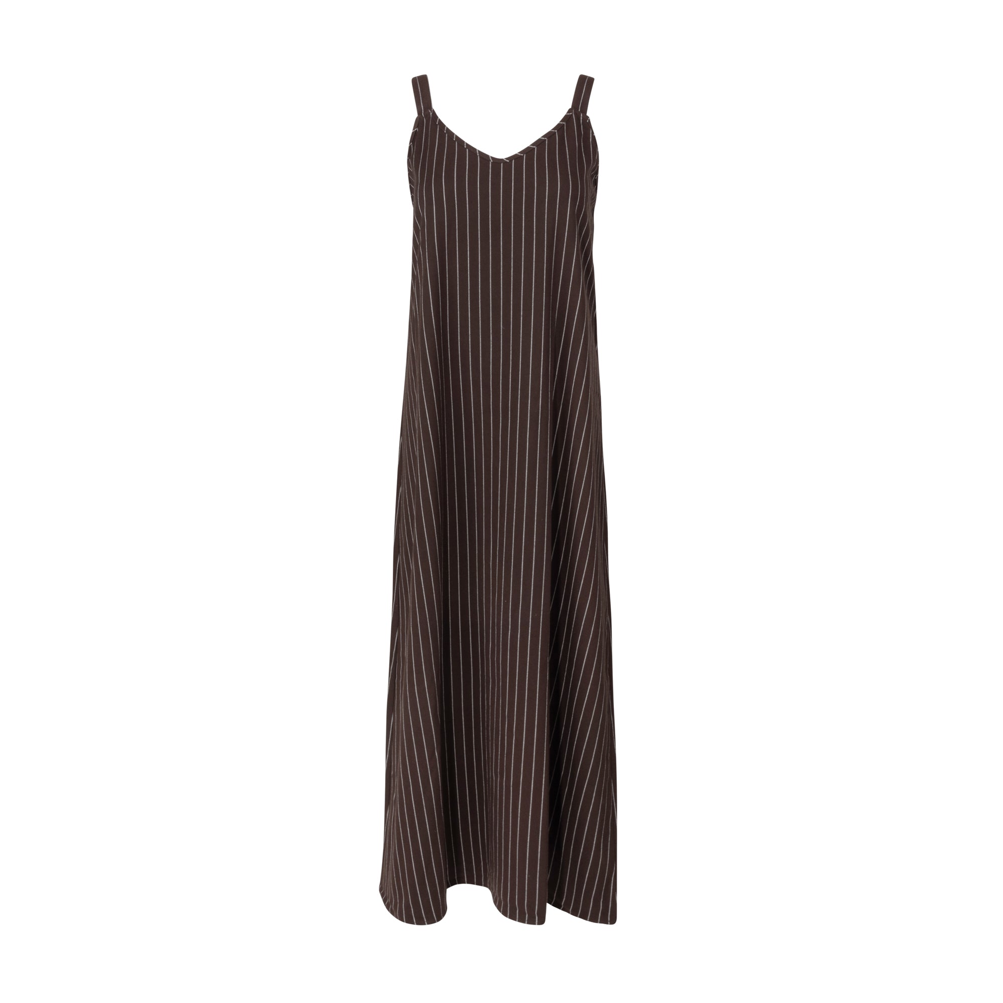 Pinstripe Slip Jumper Brown