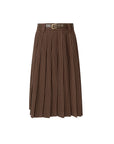 Pinstripe Skirt Brown