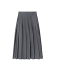 Pleated Skirt Grey