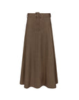 Fit and flare skirt brown