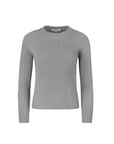 Wide Ribbed knit top gray
