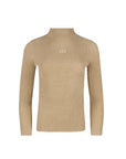 Emblem Tan Turtleneck