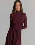 The Wrap Jumper plum