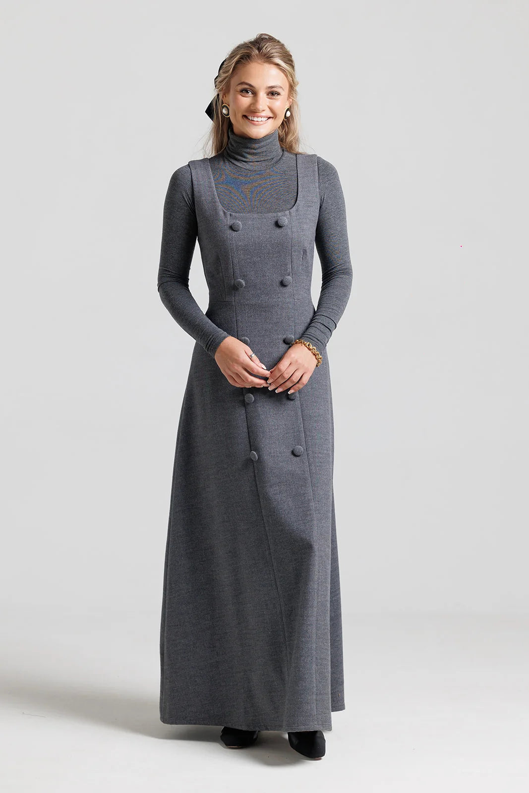Double Breasted Jumper And Turtleneck