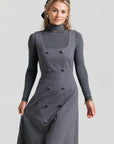 Double Breasted Jumper - Grey