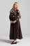 Wool Polka Dot Skirt - Brown