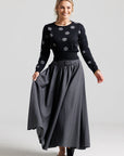 Polka Dot Sweater - Grey